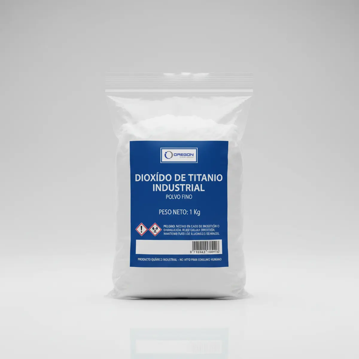 Dióxido de Titanio USP 1 KG Oregon Chem Dioxido De Titanio Industrial 1 Kg