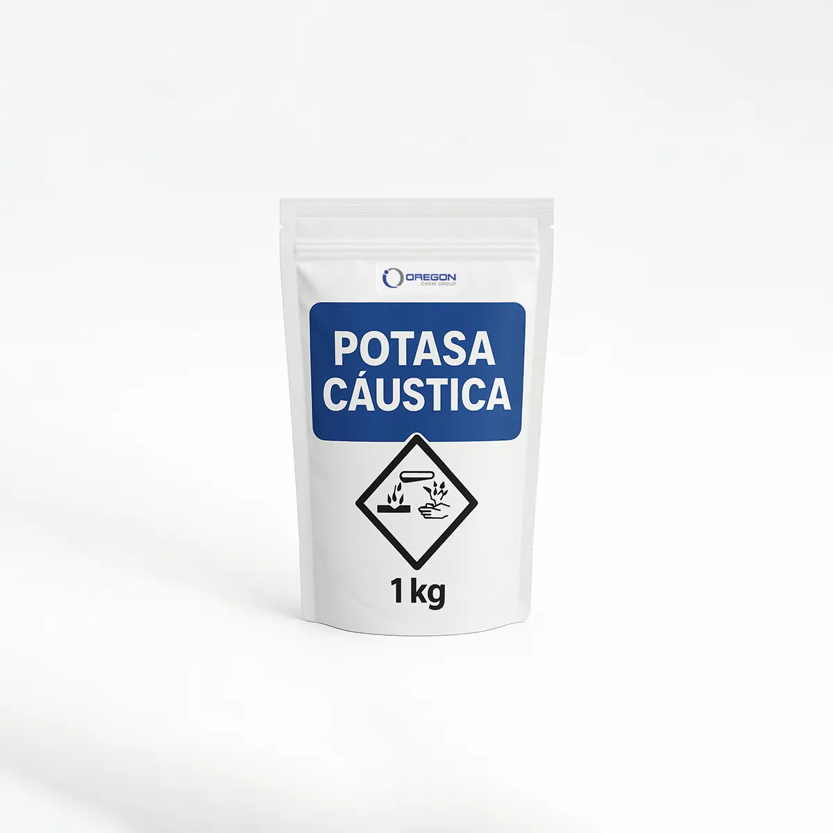 Potasa Cáustica Sólida 1 KG Oregon Chem Potasa Caustica 1K