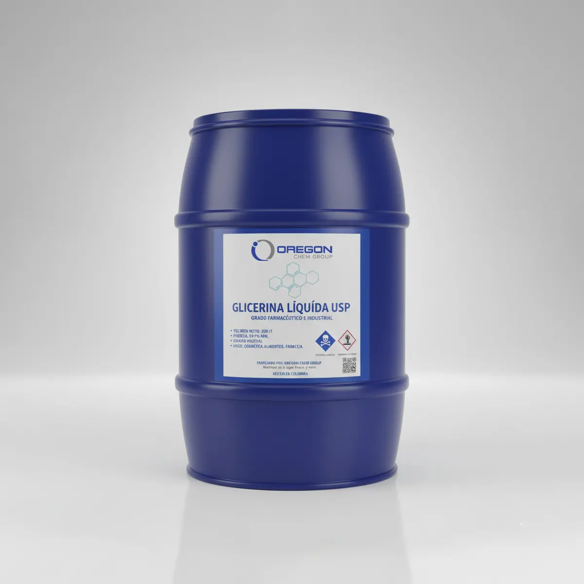 Glicerina 20 Kg Oregon Chem Glicerina Liquida 200L