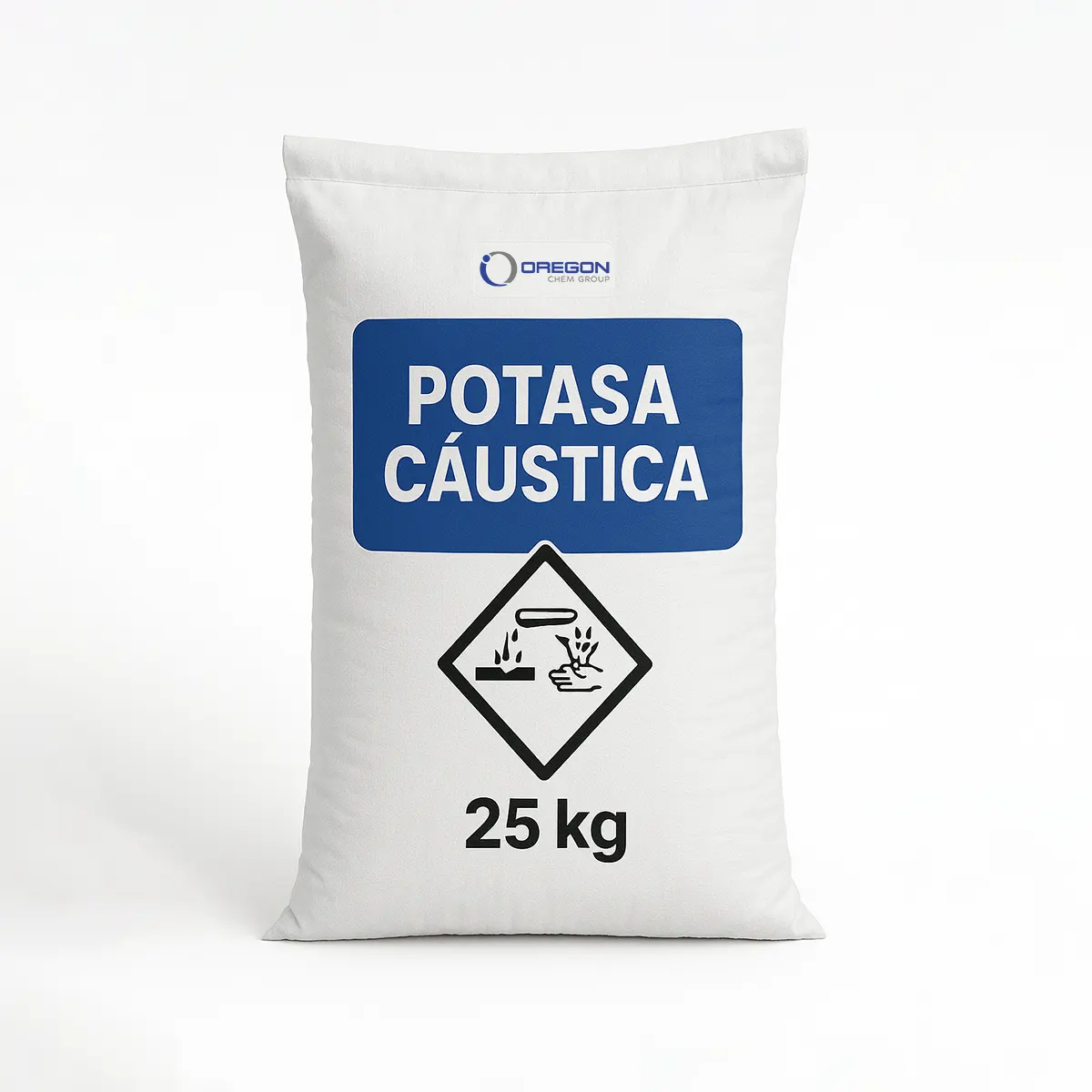 Potasa Cáustica Sólida 25 KG Oregon Chem Potasa Caustica 25K