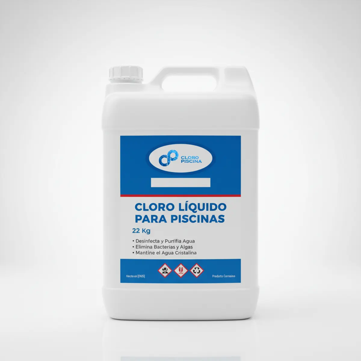 Cloro Liquido para Piscina (22kg) Oregon Chem Cloro Liquido Para Piscinas 22K